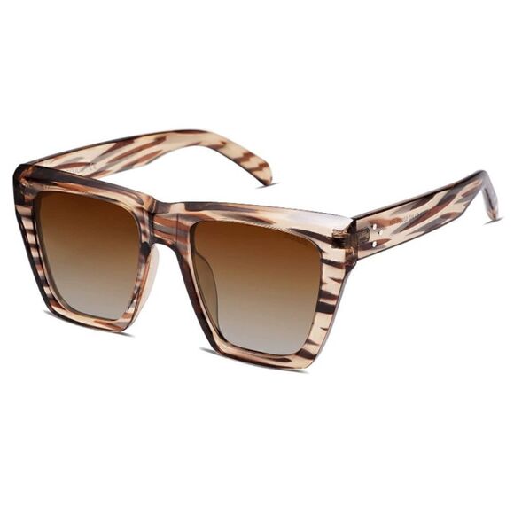 Oversized Square Cat Eye Sunglasses - Picture 2 of 4